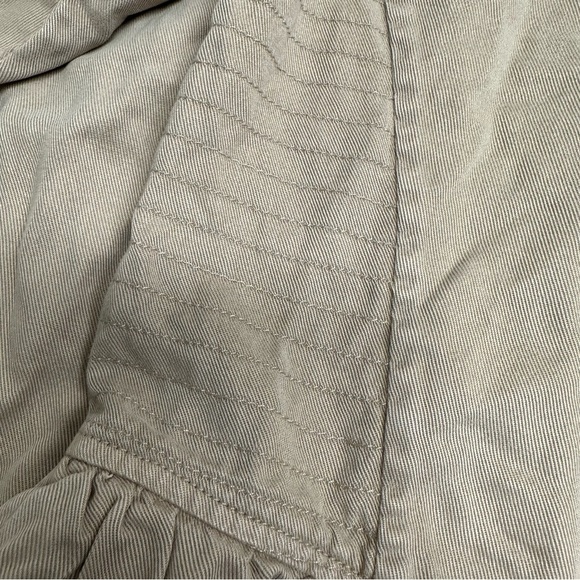 Everlane the tencel puff sleeve Elegant Tan Midi Dress size L - Picture 12 of 12